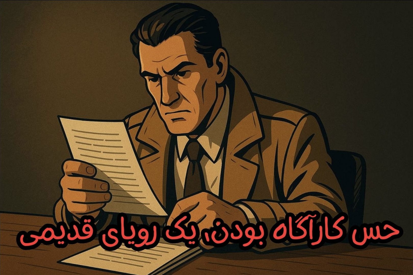 یک کاراگاه در حال حل پرونده قتل
